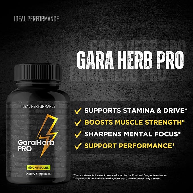Garaherb Male Supplement Official Garaherb Capsulas - Maximum Strength All Natural Formula for Energy Stamina &amp Performance Advanced Formula Garaherb Supplement for Men Reviews (5 Pack)