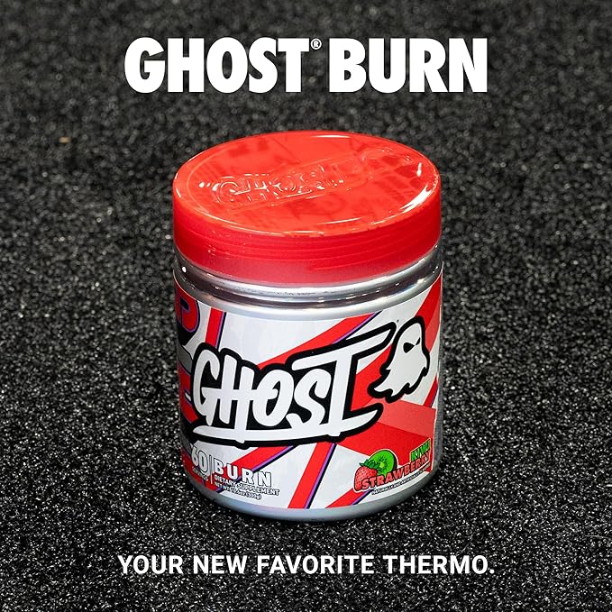 GHOST Burn Weight Management Powder Kiwi Strawberry (60 Servings) - Metabolism &amp Energy Support Supplement for Men &amp Women - Natural Caffeine L-Carnitine &amp L-Tyrosine - Soy &amp Sugar-F