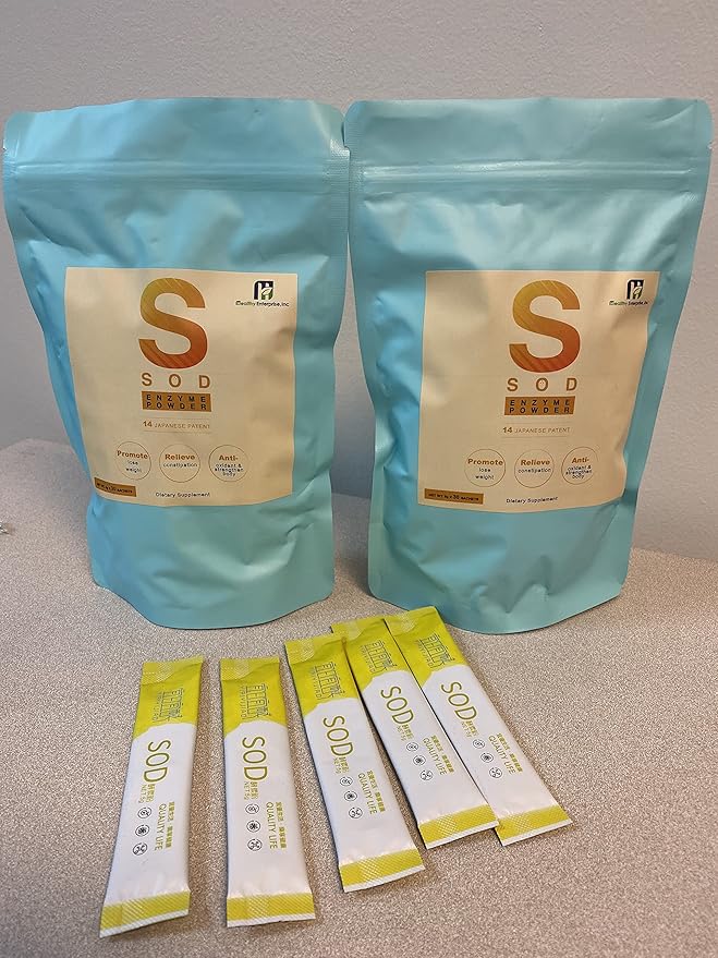 Sod Enzyme Powder | Sod Enzyme Powder Sachets | Active Antioxidant Enzymes Scavenges Superoxide Free Radical