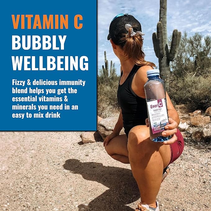 Ener-C Sugar Free Multivitamin Drink Mix - Vitamin Powder for Water Electrolytes Powder No Sugar Hydration Boost Packets Zero Sugar Vitamin C &amp B12 Supplement Liquid Mix - Orange &amp Berry