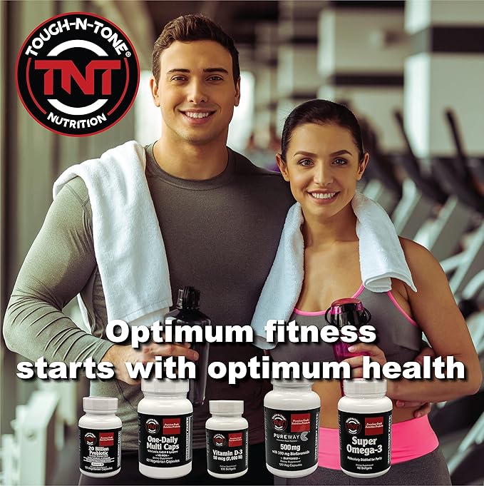 TOUGH-N-TONE Women's 50 Billion Probiotic Formula A Shelf-Stable high-Potency Proprietary Blend containing 50 Billion viable Cells per Capsule and Designed Especially for Women.