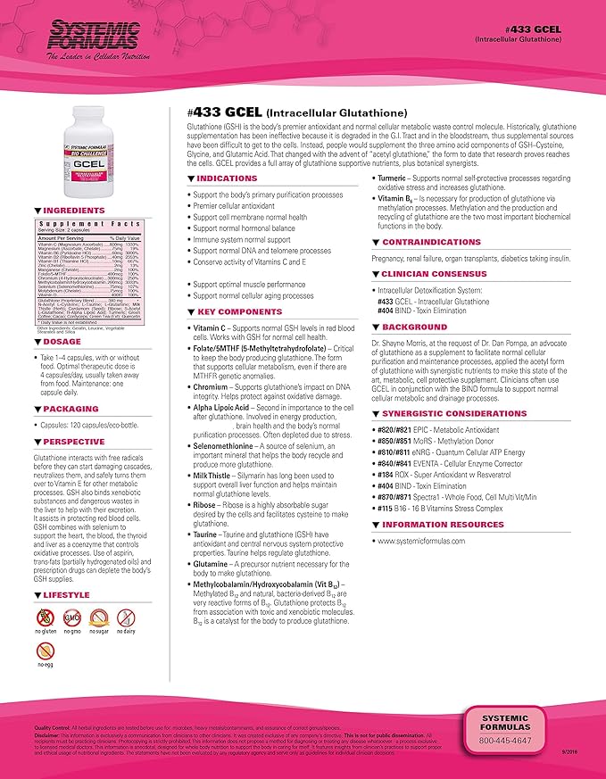 Systemic Formulas: #433- GCEL