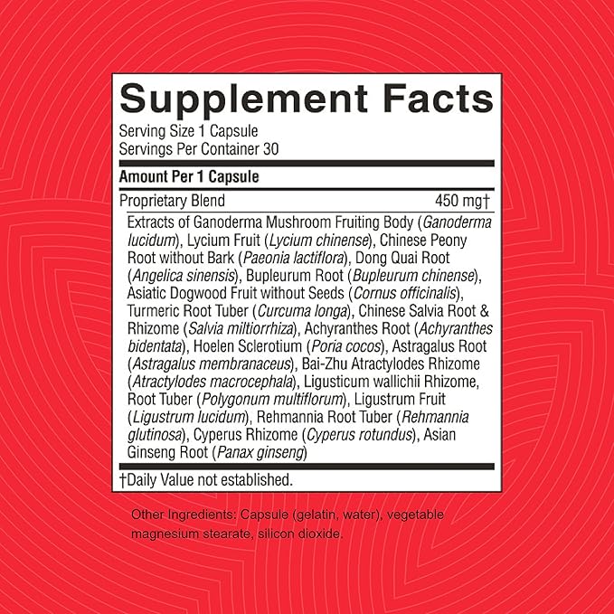 Nature's Sunshine Blood Stimulator TCM Concentrate 30 Capsules | Contains 18 Chinese Herbs That Support Blood Liver Glands and Circulation