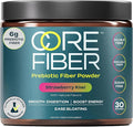Prebiotic Fiber Supplement for Women &amp Men – 6g Prebiotic Fiber Powder – Daily Blend for Gut Health Bloating Regular Digestion &amp Energy – Soluble &amp Insoluble Sugar Free Strawberry Kiwi