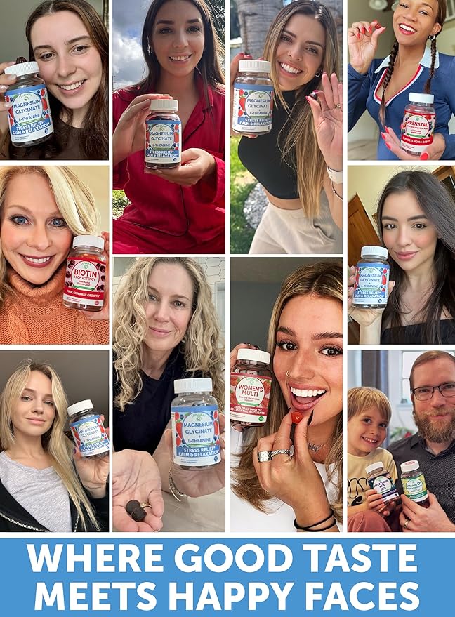 Lunakai USA Made Magnesium Glycinate Gummies 426mg with L-Theanine – Calm Sleep Stress Relief for Adults &amp Kids Non-GMO Vegan 60ct