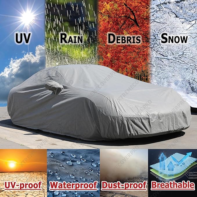 Car Cover fits 2014 2015 2016 2017 2018 2019 2020 Mercedes-Benz CLA250 CLA350 CLA45 XTREMECOVERPRO Platinum Series Grey