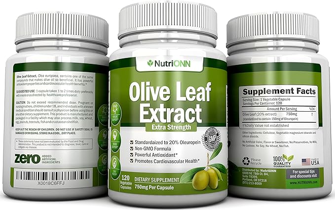 Black Seed Oil Softgels &amp Olive Leaf Extract Capsules Combo - Targeted Immune Support