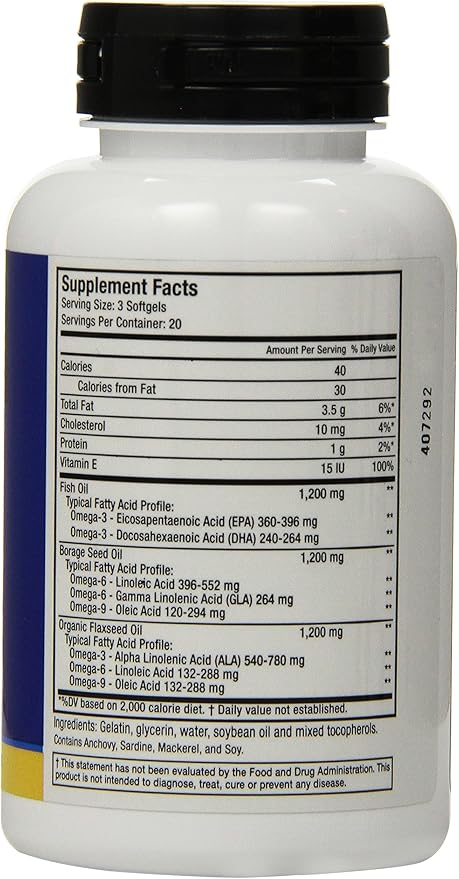 Omegaworks Omega 3.6.9 60-Count Bottles (Pack of 2)