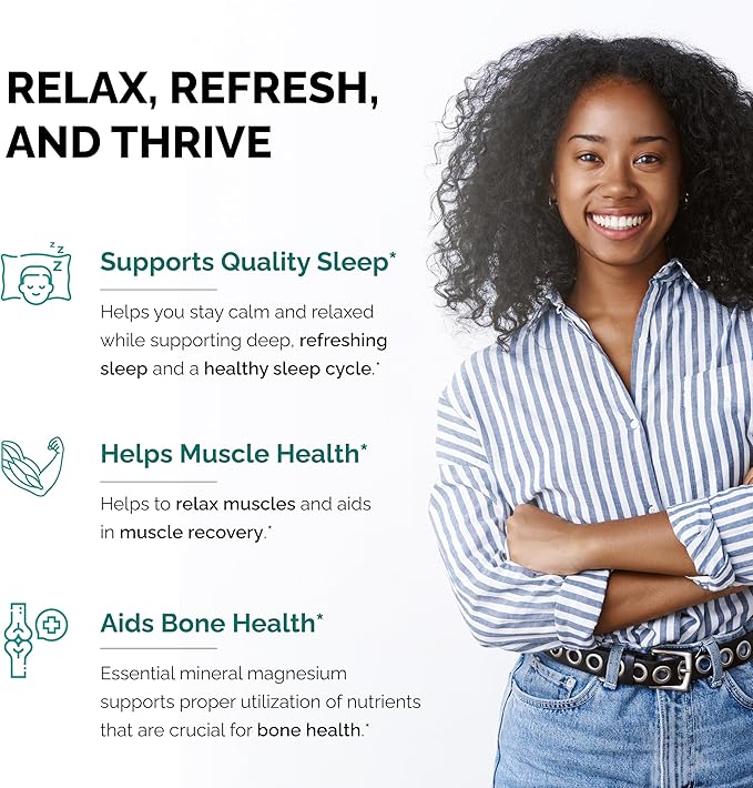 Sandhu's Magnesium Glycinate &amp Vitamin D3 K2 with Quercetin Capsules (120 Count Each) | Supports Quality Sleep Relaxation Immune Muscle Teeth Health &amp Energy