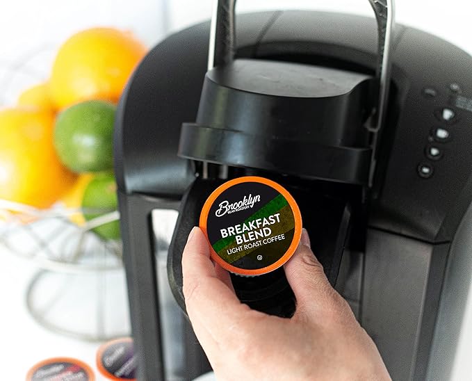 Brooklyn Beans Light Roast Gourmet Coffee Pods Compatible with 2.0 Keurig Coffee Pods Brewers 72 Count