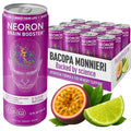 NEORON Focus + Calm | Sugar-Free Nootropic Drink for Mental Clarity - Stress &amp Burnout Support (12-Pack Passion Fruit &amp Lime)