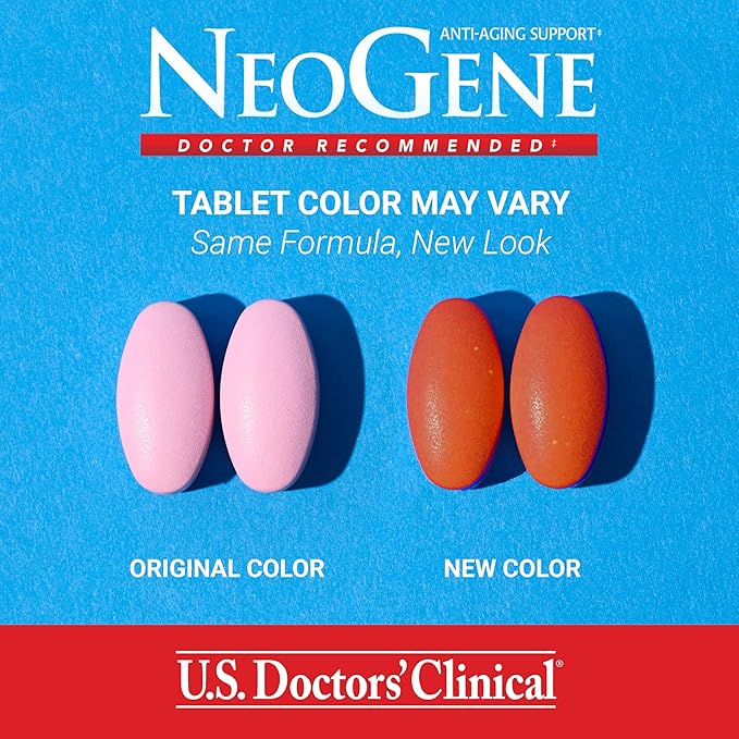 U.S. Doctors’ Clinical NeoGene (Formerly) GH3 Clinically Proven Aging Support Supplement with Nutrients for Supporting Mood Cognition Heart Health Antioxidant Support [1 Month - 60 ct.]