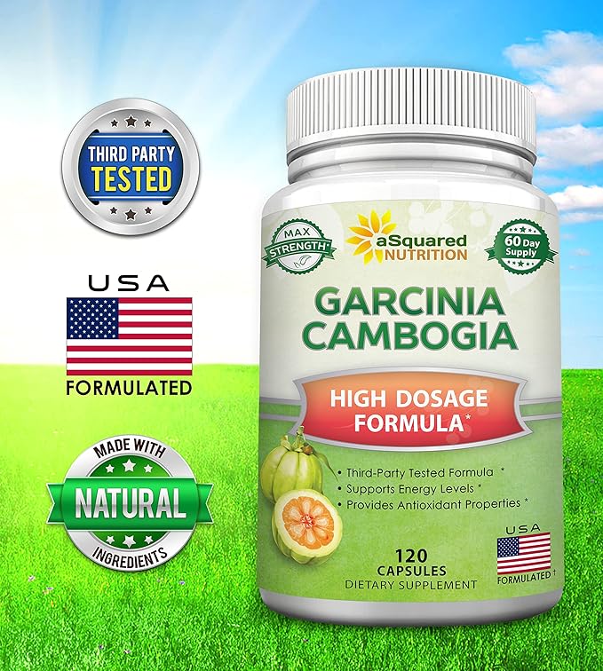100% Pure Garcinia Cambogia Extract - 120 Capsules Ultra High Strength HCA Natural Weight Loss Diet Pills XT Best Extreme Fat Burner Slim &amp Detox Max Premium Blocker for Men &amp Women Made