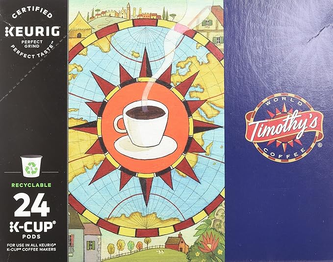 Timothy's World Coffee Sugar Bush Maple 24-Count K-Cups for Keurig Brewers (Pack of 2)