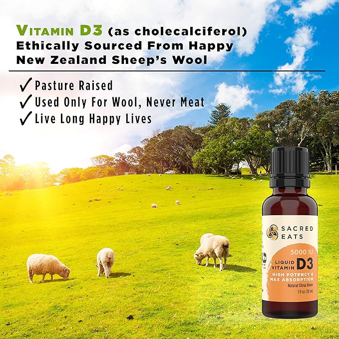 Organic Liquid Vitamin D Drops for Kids &amp Adults Sugar Free. Easy to Use 1000 IU/Drop in Coconut MCT Oil. Lasts Months Best for High Doses. Max Absorption VIT D3 Supplement. No Taste (Flavorles